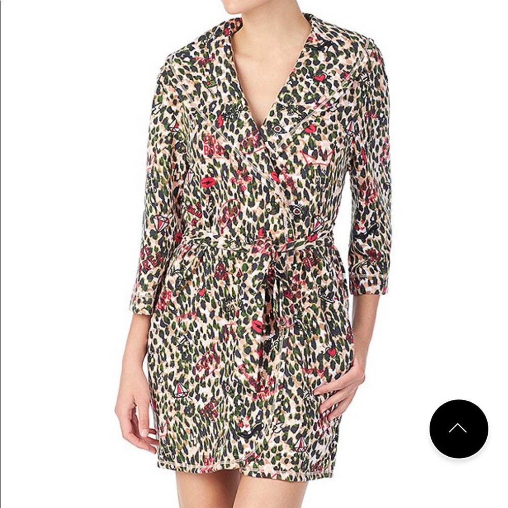 Betsey Johnson Girly Camo Leopard Print Ro…